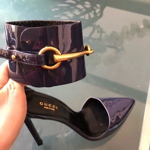 Gucci Ursula horsebit ankle pump size  EU 38.5
